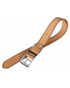 CUERO NATURAL collar de perro 45 cm MARRON